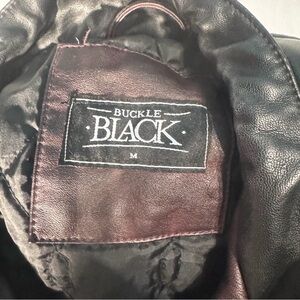 Buckle Black Bomber Jacket